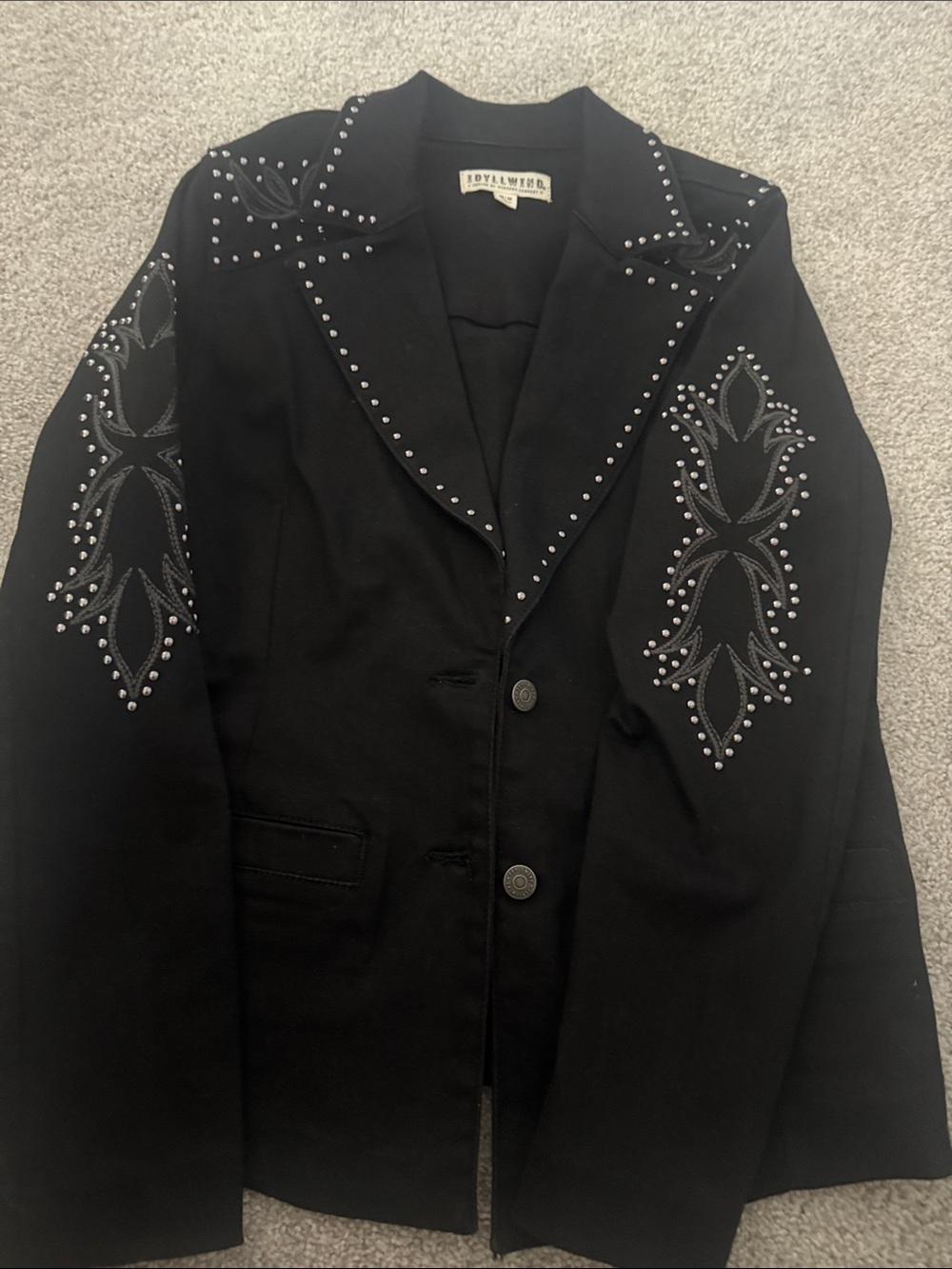Idyllwind Black Embellished Women’s Blazer Jacket - Picture 6 of 9